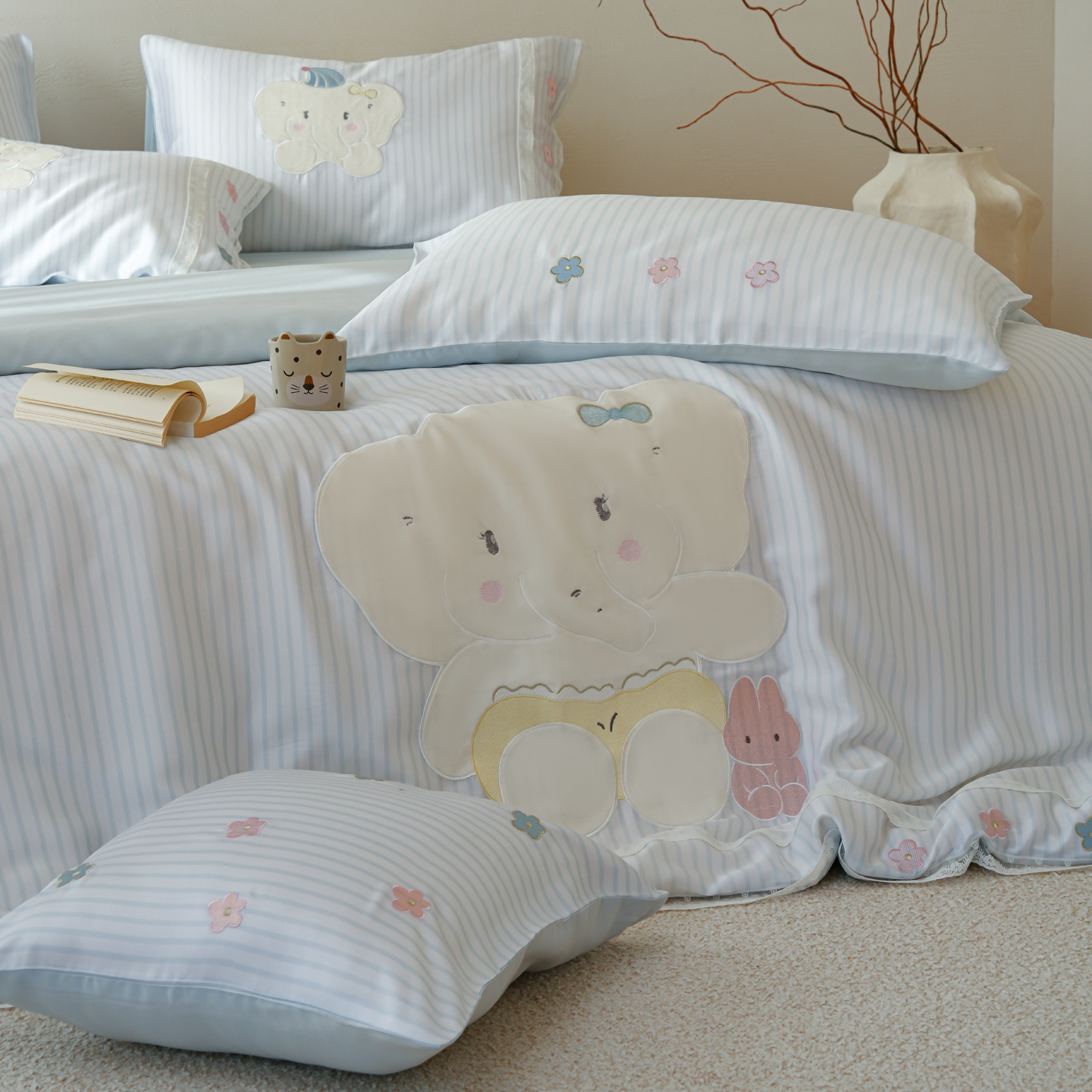 Bedding set, Tencel-Lyocell, cartoon design, summer