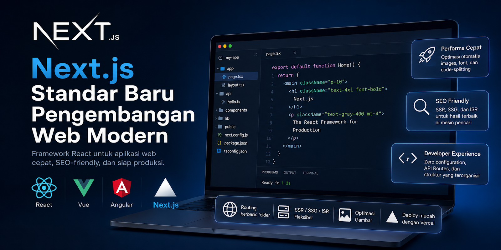 Apa Itu Next.js? Kenapa Framework Ini Banyak Dipakai Developer?