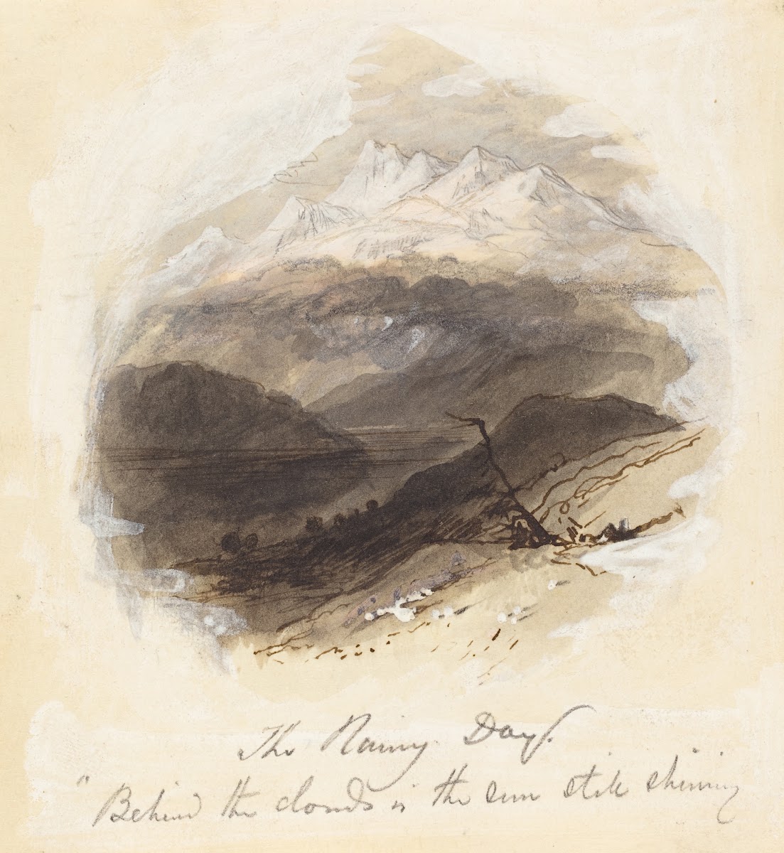 Illustration for Longfellows The Rainy Day 1850s