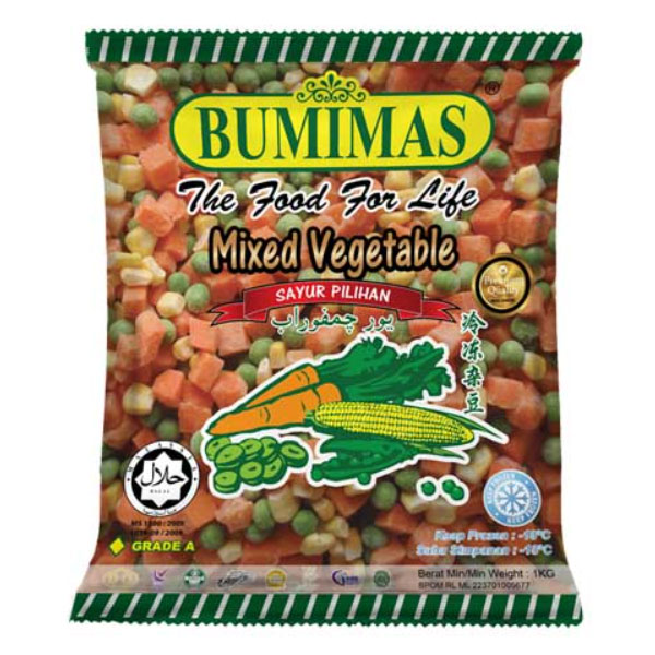 Bumimas Mixed Vegetable 1kg