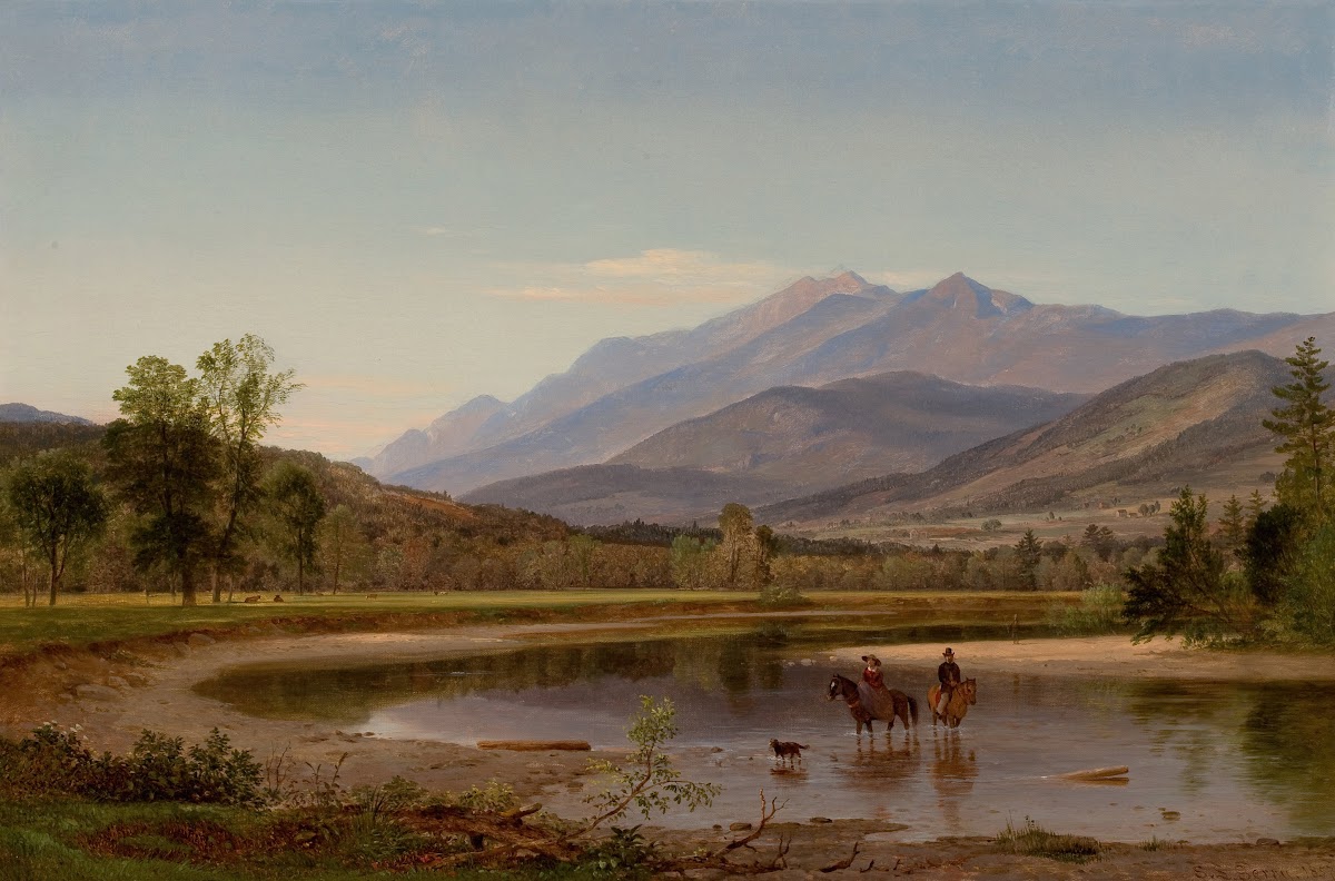 Fording The Stream Franconia Mountains New Hampshire 1857