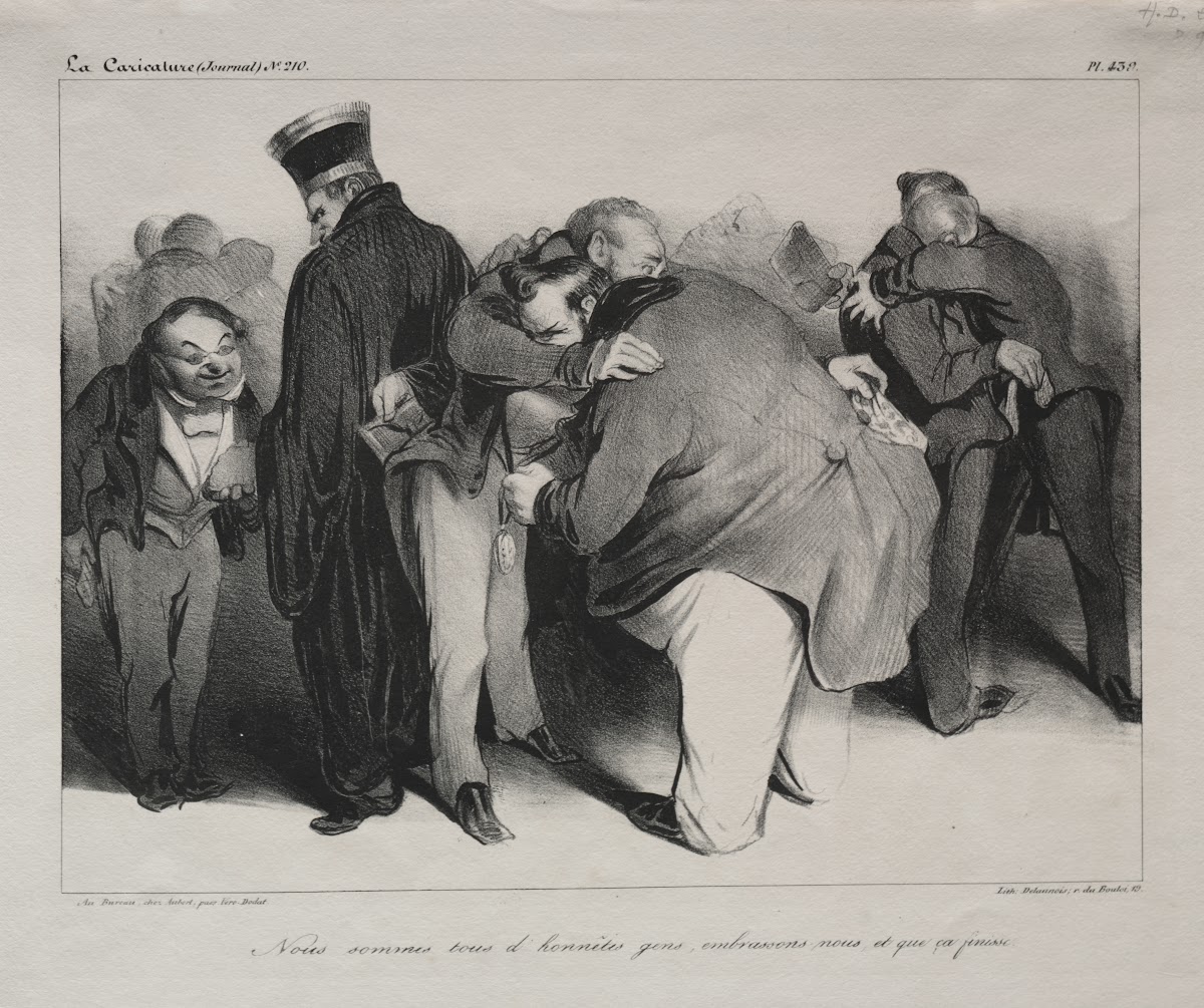 We are all honest men so let us embrace and be done with it 1834