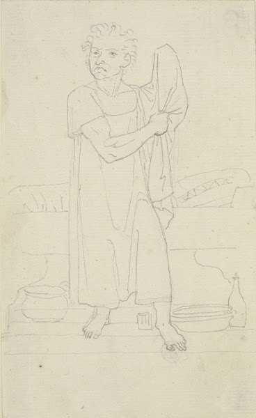 Herr Varrentrapp sich im Gesundheitshemd präsentierend Taunusreise 1811