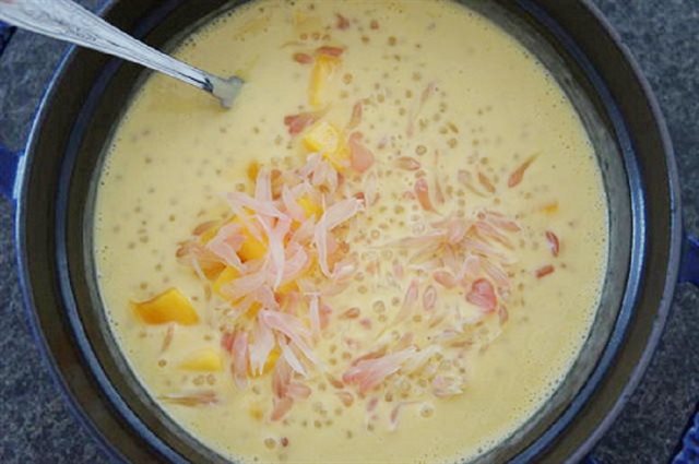 Chè Xoài Bột Báng Ngọt Béo