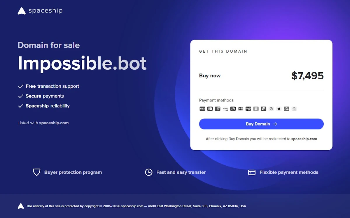 Captura de impossible.bot