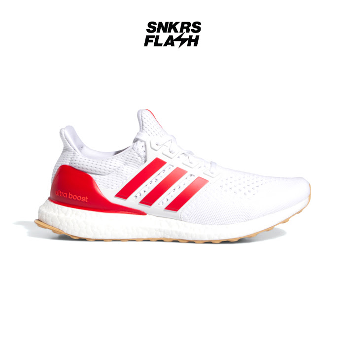 ADIDAS ULTRABOOST 1 CLOUD WHITE BETTER SCARLET GUM - Size 41.3