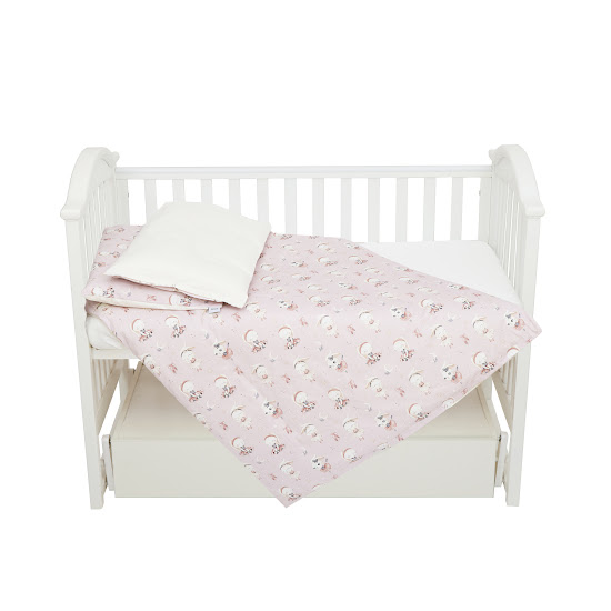 Children's changeable bedding set 4 el Twins Satin Limited Ballerina pink