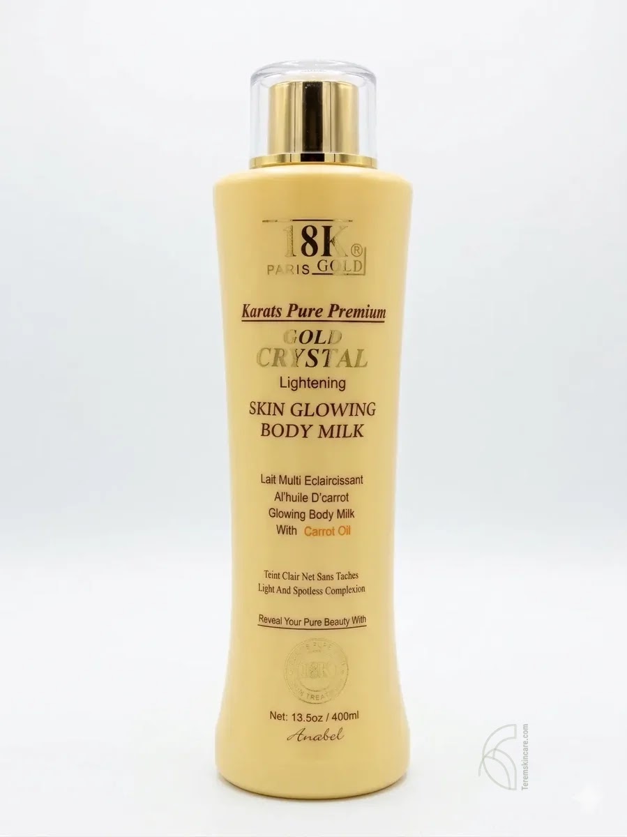18K Gold Crystal Lightening Skin Glowing Body Milk