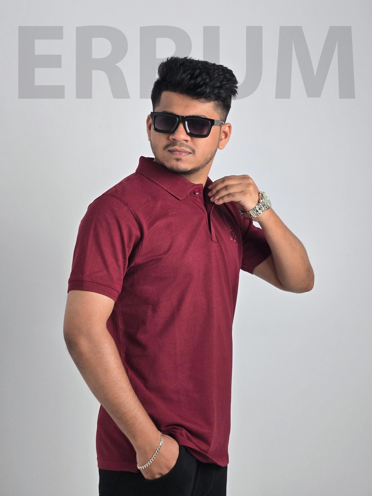 Dior Polo - Maroon