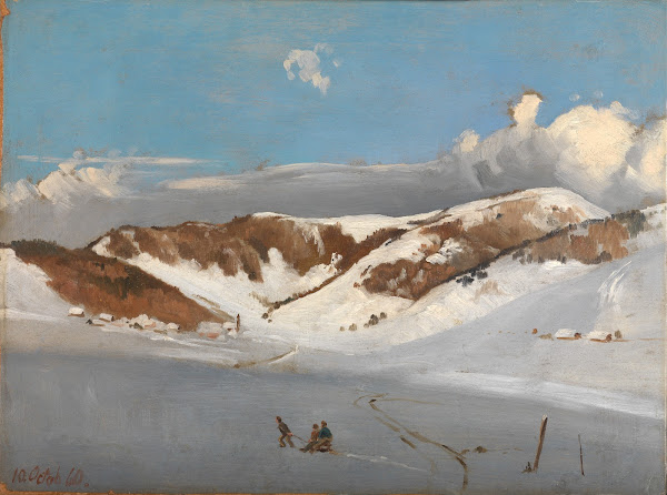 Das Herzogenhorn im Neuschnee 1860