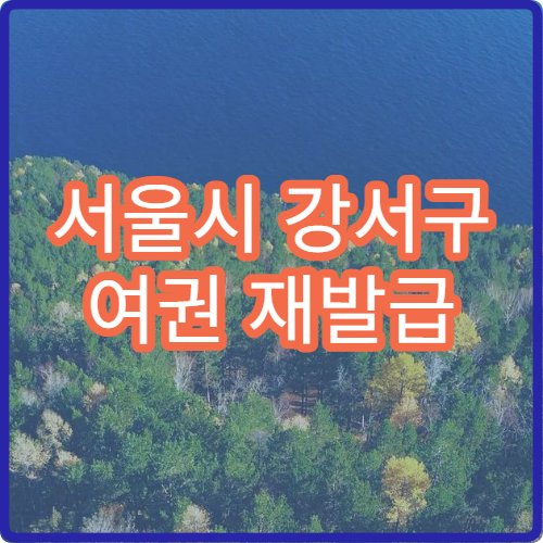 서울시 강서구 여권 재발급 소요기간 해외여행 전 미리 신청해야 하는 이유