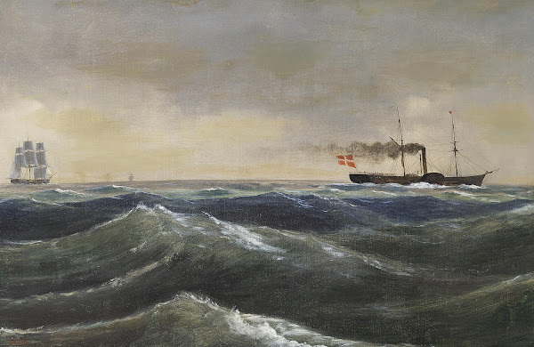 Hjuldamperen Christian D VIII 1845