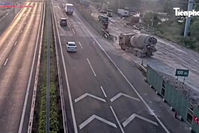 CSGT xử phạt một đơn vị thi công trên cao tốc TPHCM – Long Thành - Báo Tiền Phong