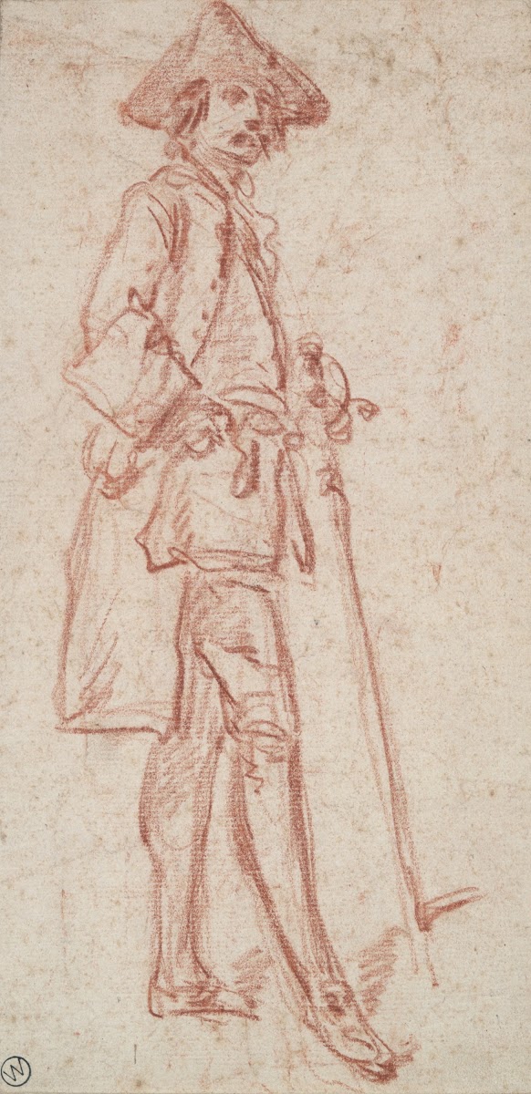 Man Standing Holding aSword