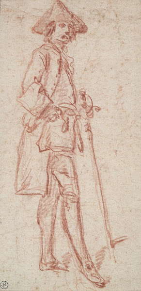Man Standing Holding aSword