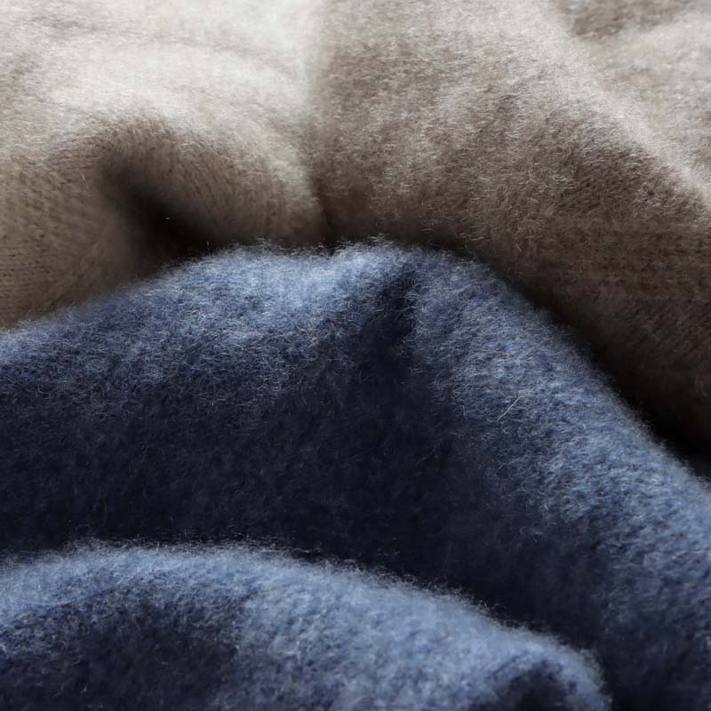 Men's Wool Sweater, Round Neck, Loose Fit