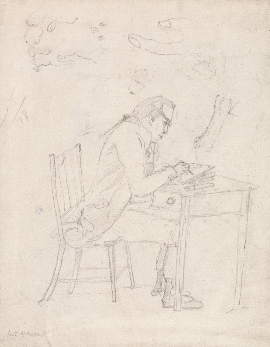 Thomas Hearne Sketching at a Table