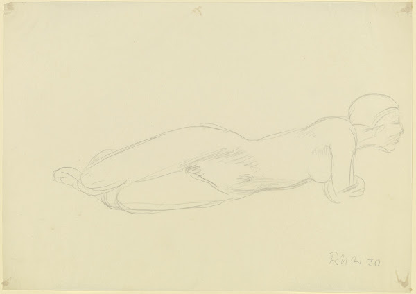 Female nude reclining 1930