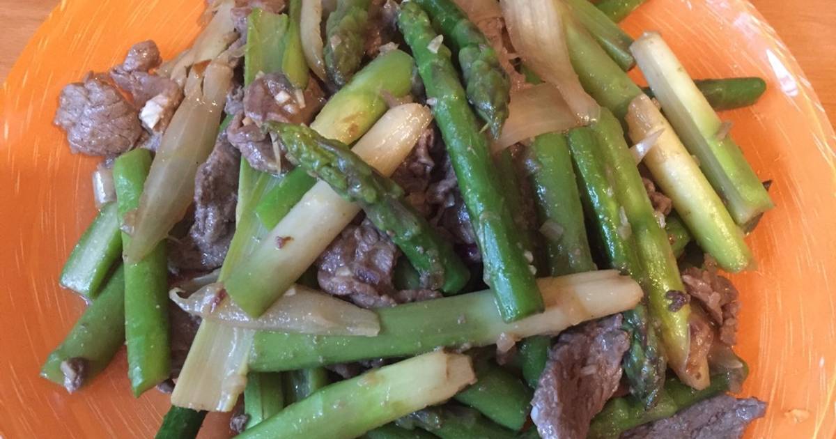 Măng tây xào thịt bò