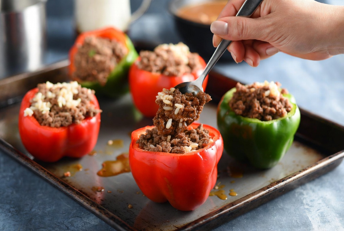 Stuffed Peppers Recipe – Easy, Flavorful & Perfectly Baked
