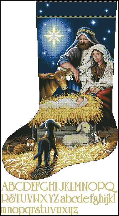 DIM08838 Holy Night Stocking