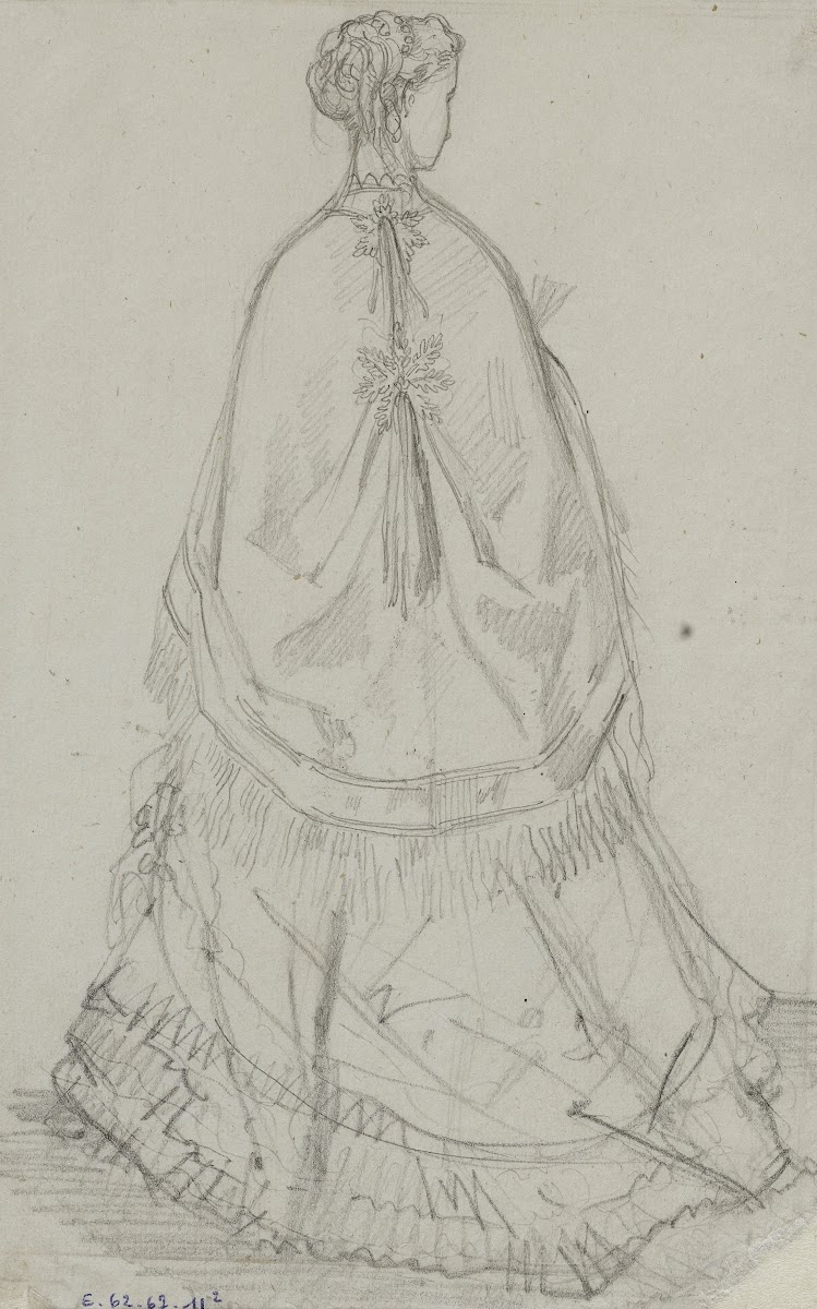 Femme de vue de dos 1863 1873