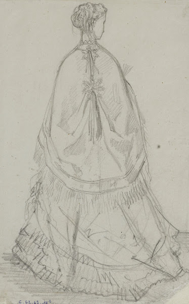 Femme de vue de dos 1863 1873