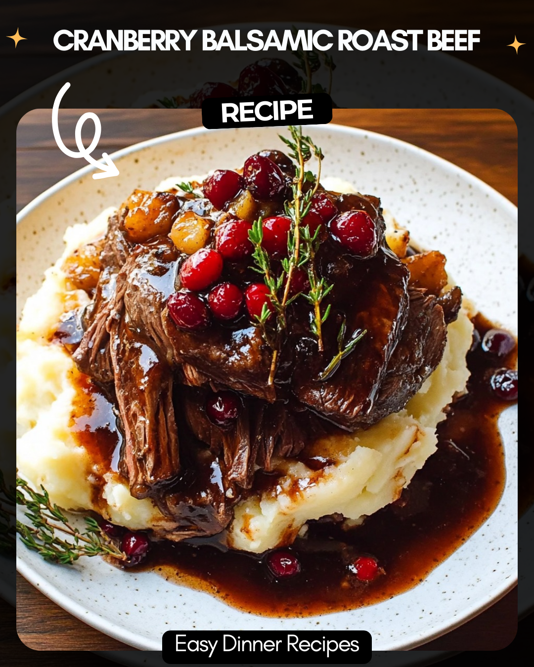Cranberry Balsamic Roast Beef