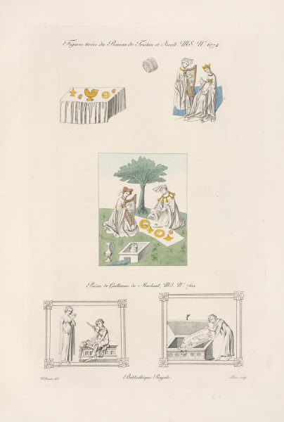 Figures tirées du roman de Tristan et Iseult MS No 6774 1839