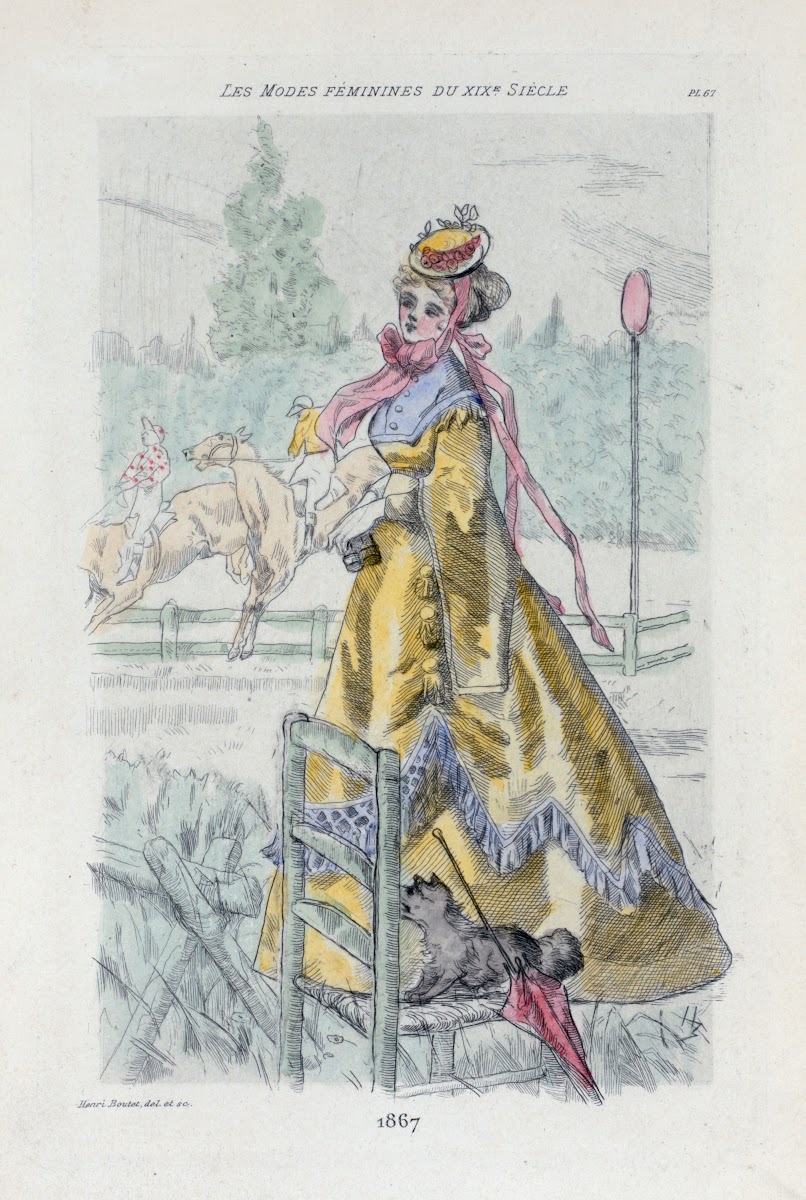 1867 Womens fashion in nineteenth century Paris 1902