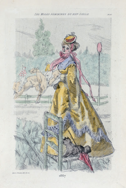 1867 Womens fashion in nineteenth century Paris 1902