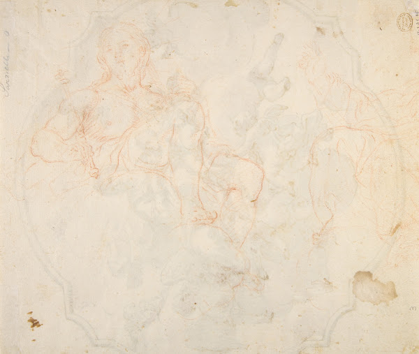 The Virgin Nursing the Christ Child in a Glory of Angels 1690 1758
