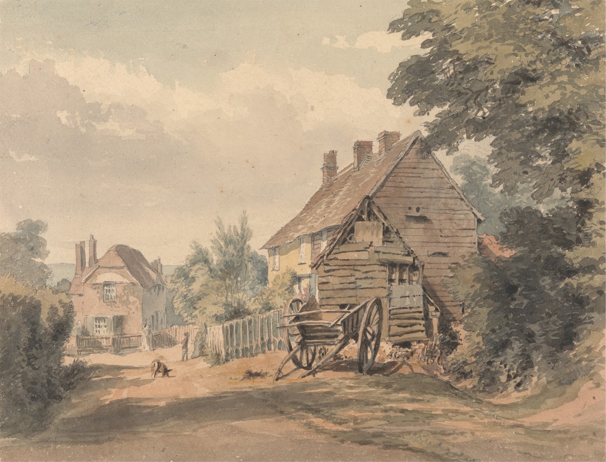 A Street in a Country Village ca 1815
