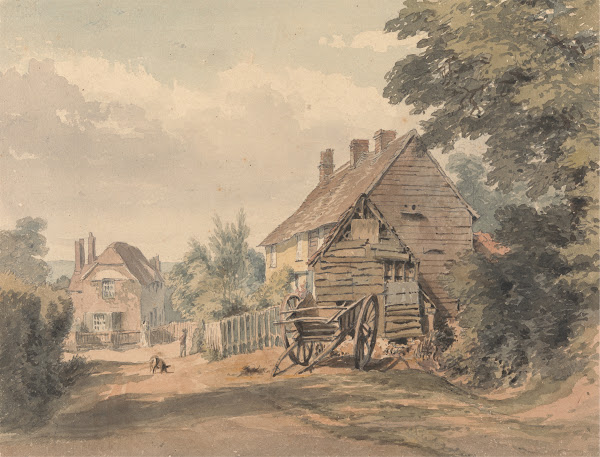 A Street in a Country Village ca 1815