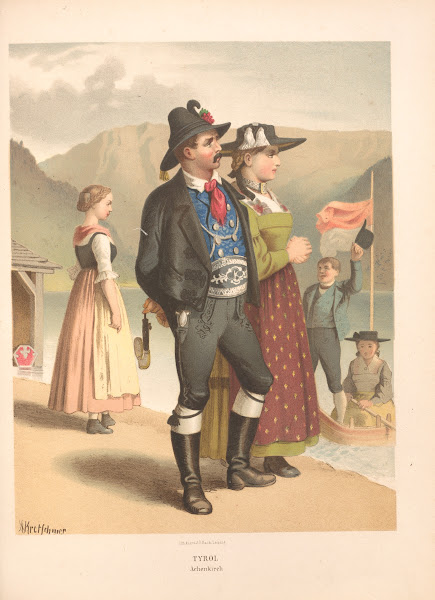 Deutsche Volkstrachten Pl66 1870