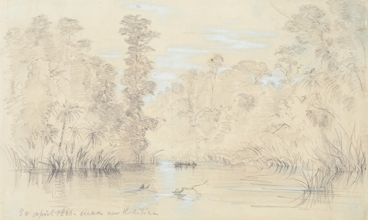 Creek near Hokitika 1866