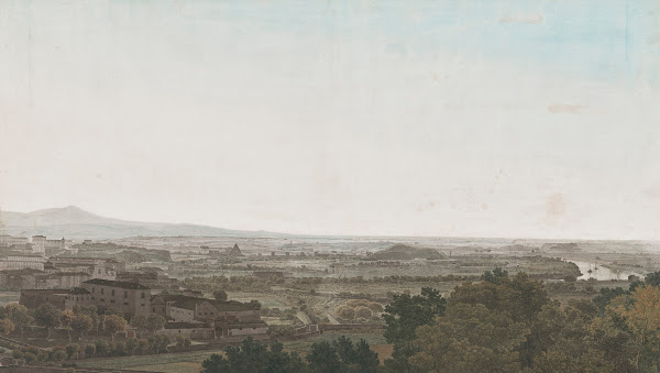 A panoramic view of Rome from the Aventine Hill towards the South