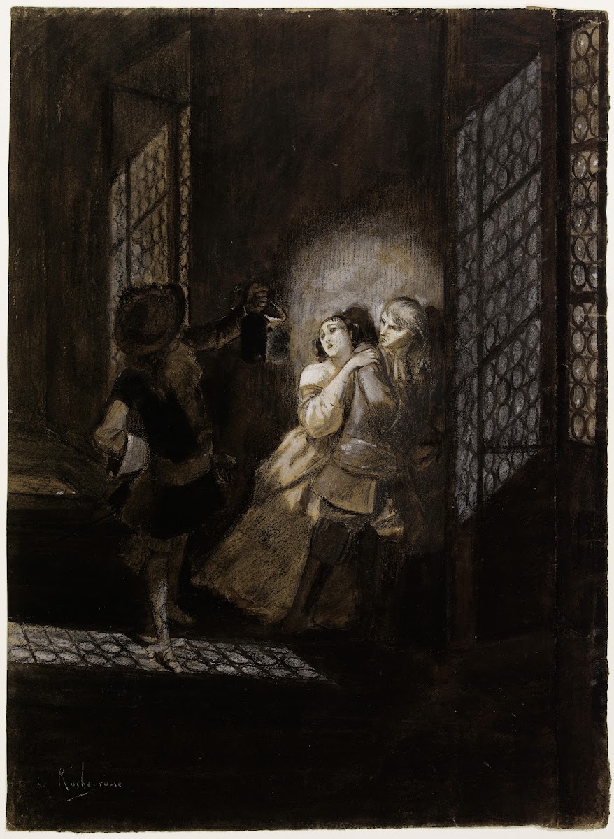 Ethel et Ordener surpris par le lieutenant dAhlefeld 1884