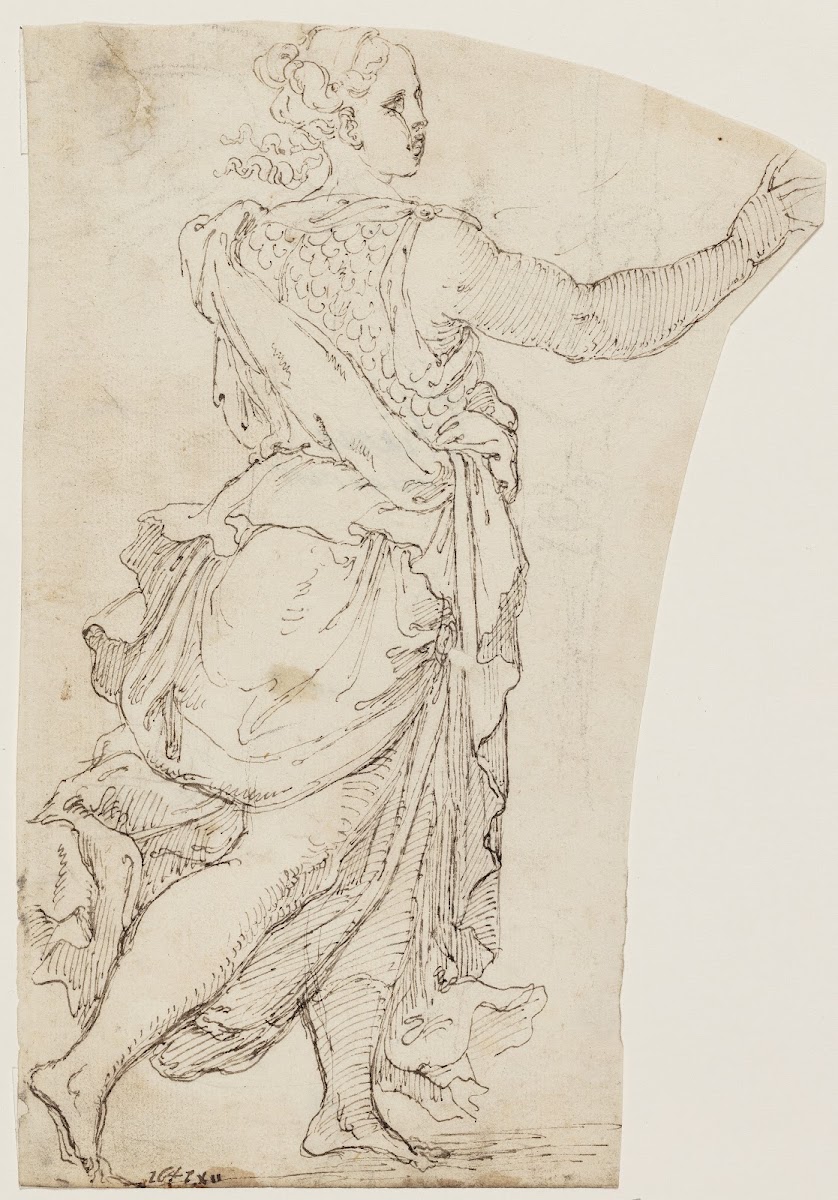 LøBende Kvinde Med Brynje Minerva 1641