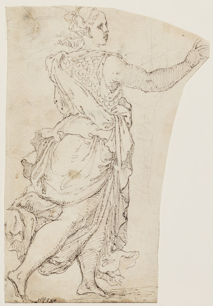 LøBende Kvinde Med Brynje Minerva 1641