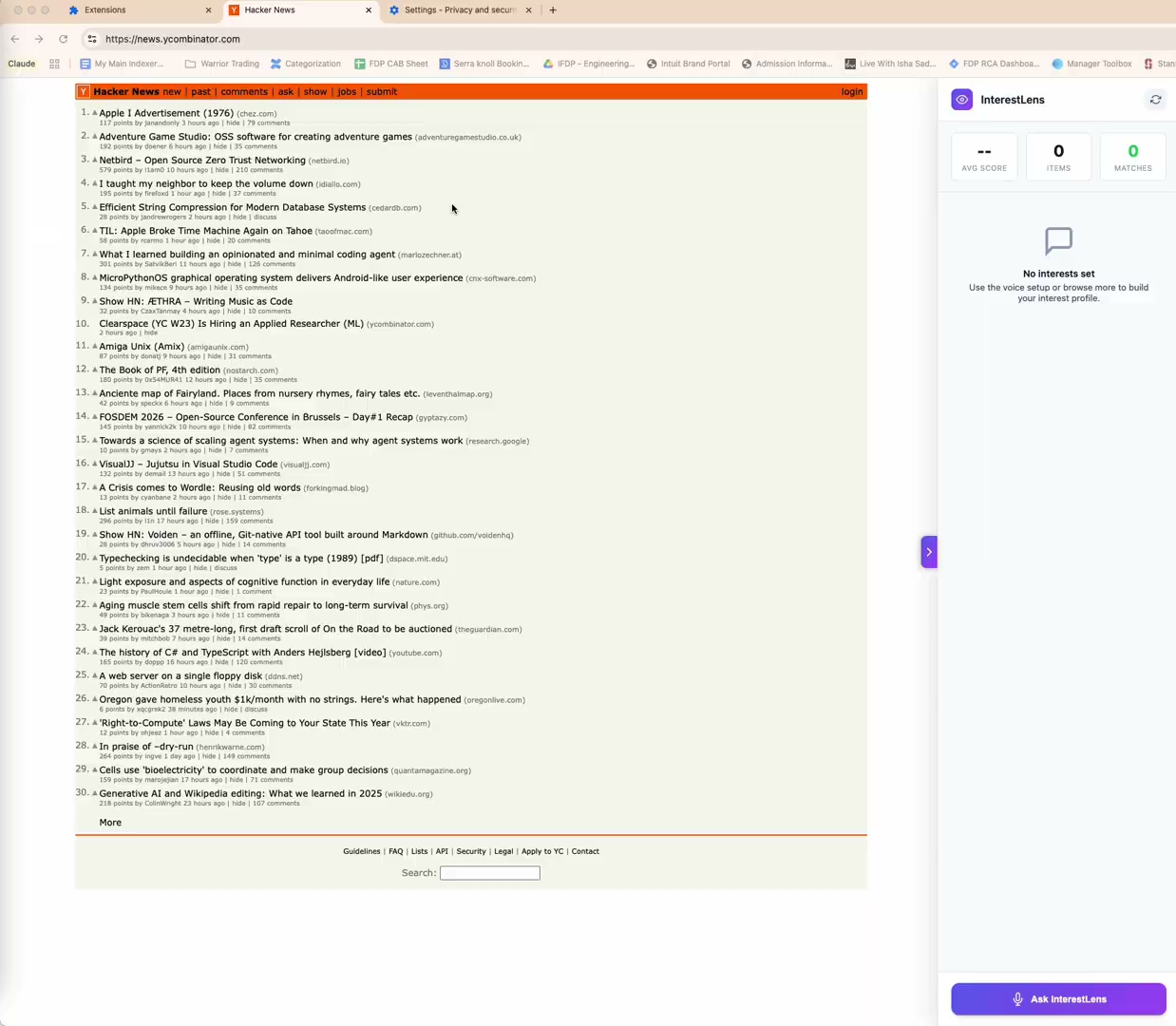 Interest Lens project preview