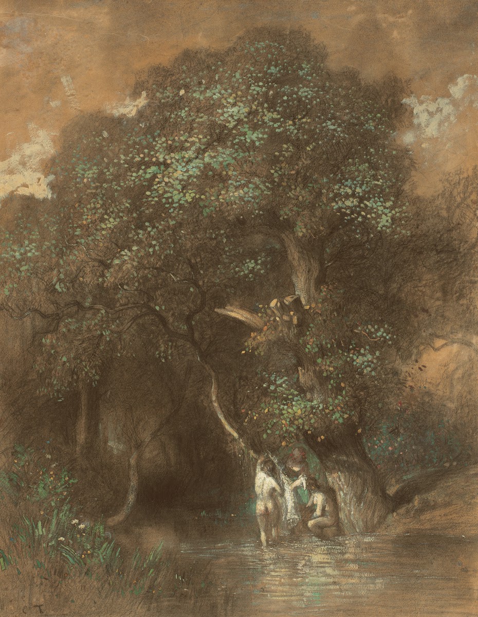 Bathers by a Giant Oak c 1842 1844