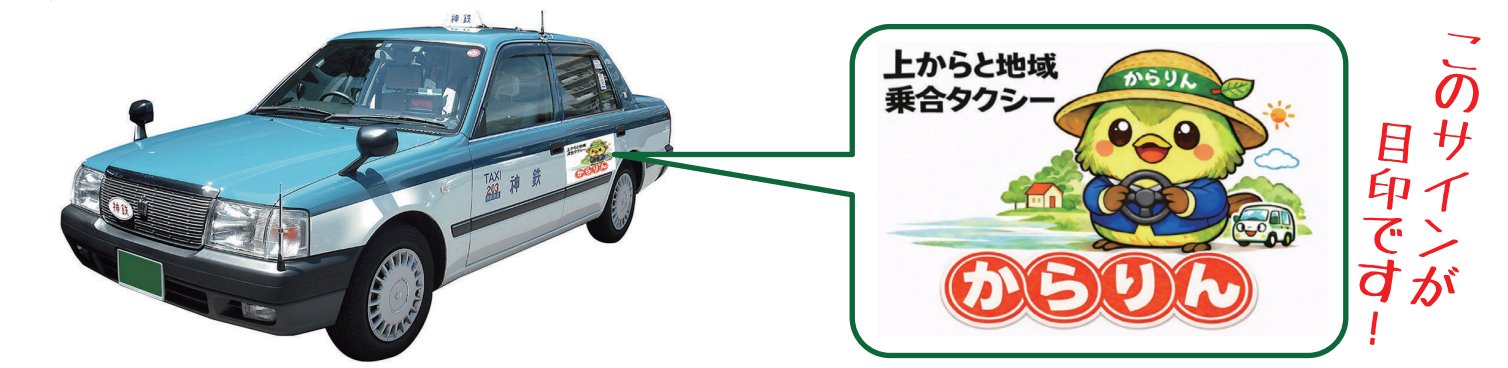 上唐櫃の乗合タクシー からりん