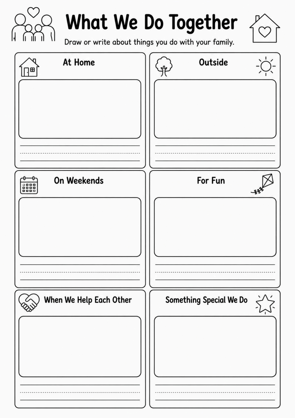What We Do Together Worksheet