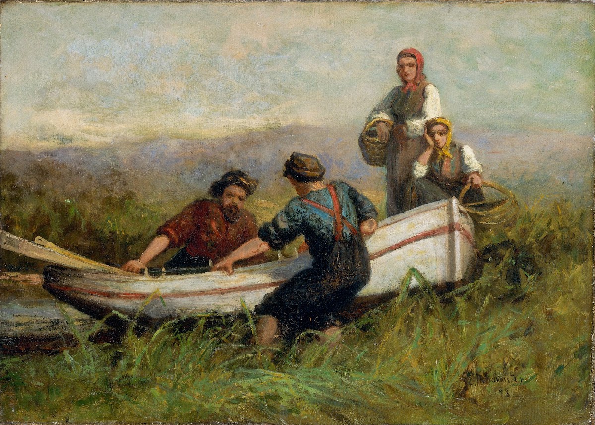People Near Boat 1893