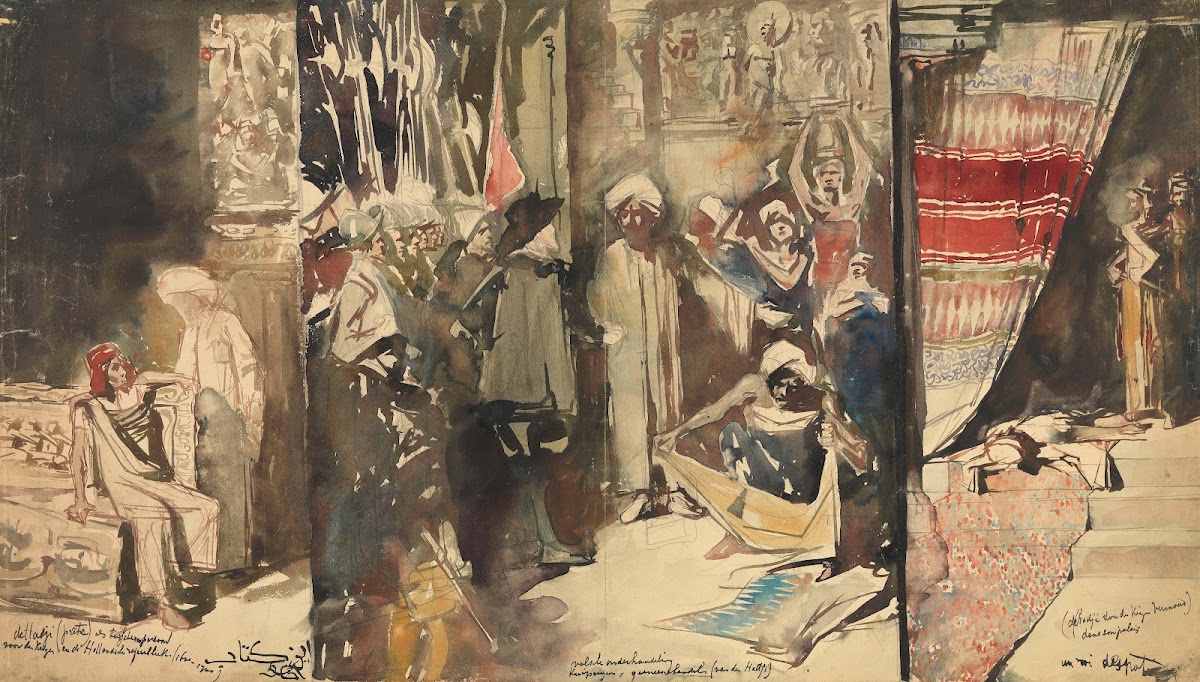 Large Indian Triptych 1883