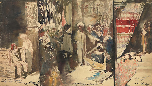 Large Indian Triptych 1883
