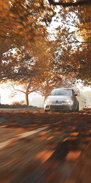 Forza Horizon 4, Fall, Video Games, Screen Shot, Abarth 500, Car Wallpaper Background