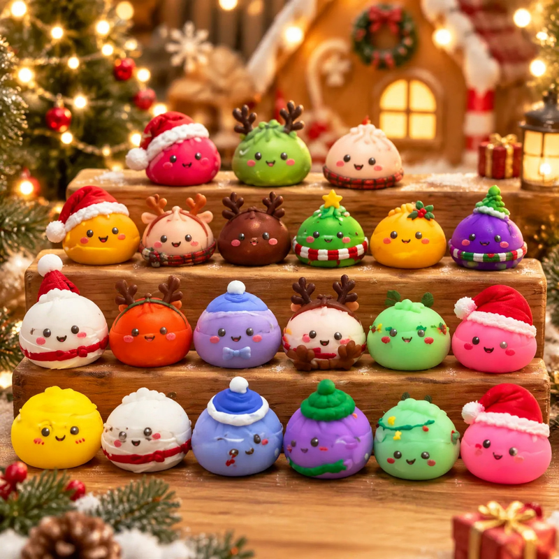 Christmas Advent Calendar with Modeling Toys