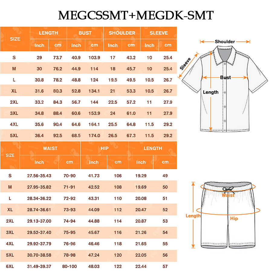 Regular Collar Shirt & Unisex Beach Shorts Set
